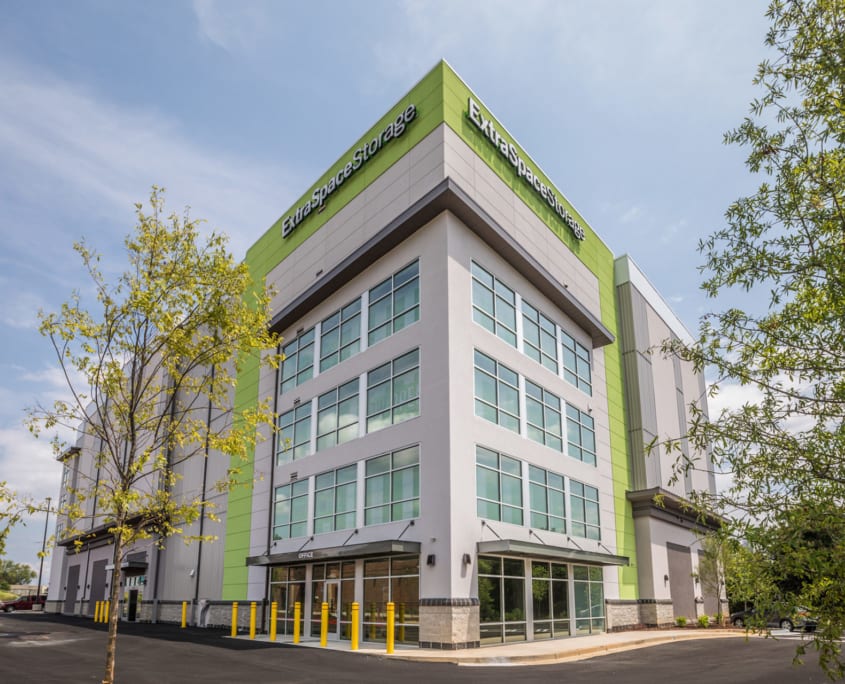 industrial storage facility construction exterior