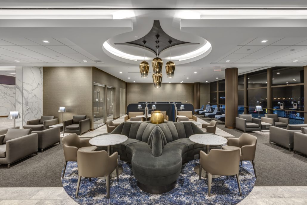 LAX United Airlines Polaris Lounge Swinerton 3