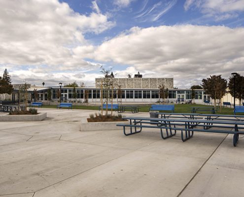 santa clara high school modernization wide view swinerton