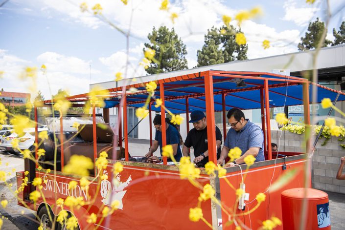 Estimating BBQ_San Diego Swinerton's orange BBQ in San Diego