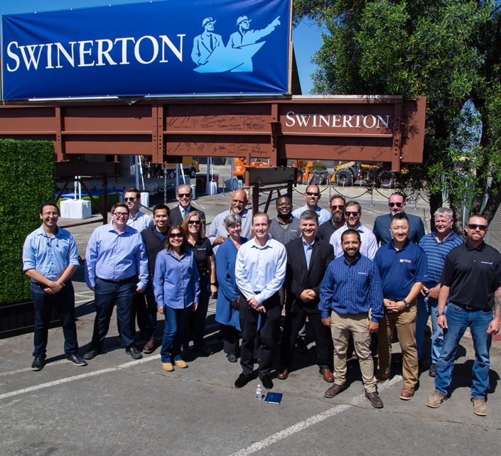 LAX-ITFW Groundbreaking-Team Team smiling at LAX ITF West Groundbreaking