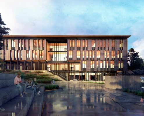 Oregon State University Cascades campus rendering