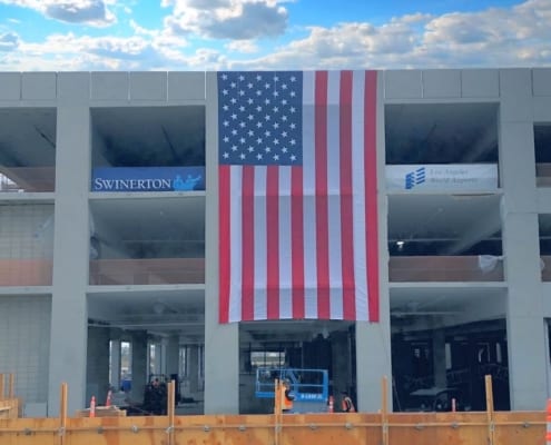 airport construction parking garage Los Angeles