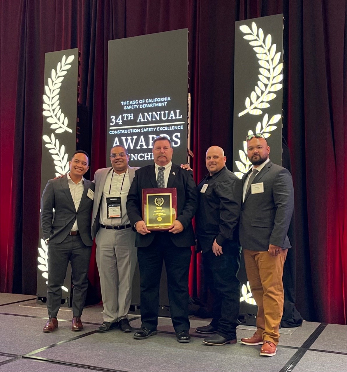 AGC Safety Award Swinerton Wins Safety Excellence Awards Companywide