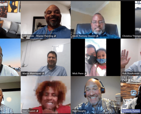 small and diverse business partners virtually Swinerton Prep for Success