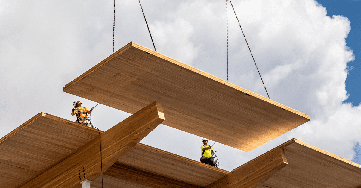 The use of mass timber in commercial building projects is on the rise