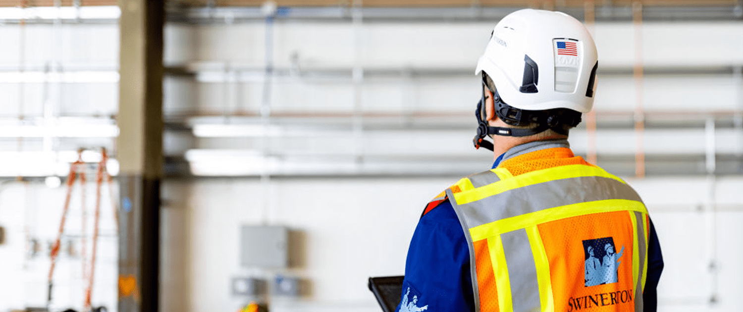 Swinerton General Contractor helment construction Construction Company Swinerton