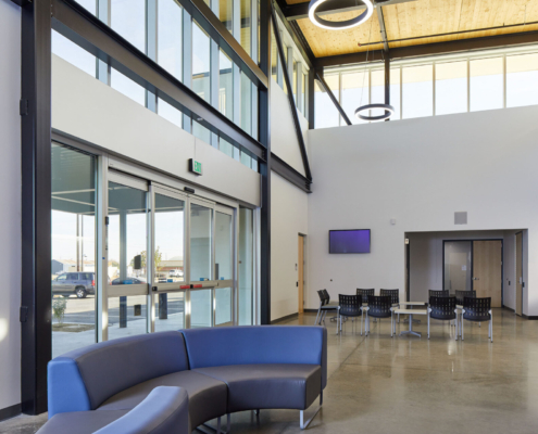 civic architecture, police dept., public building