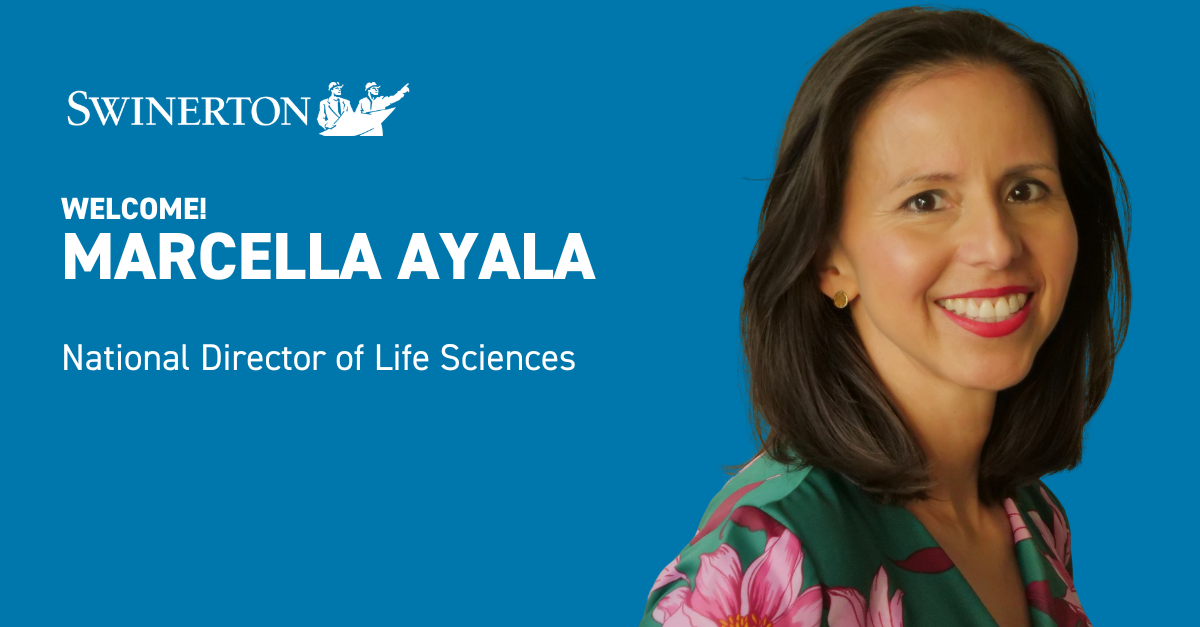 Welcome Marcella Ayala National Director of Life Sciences horizontal