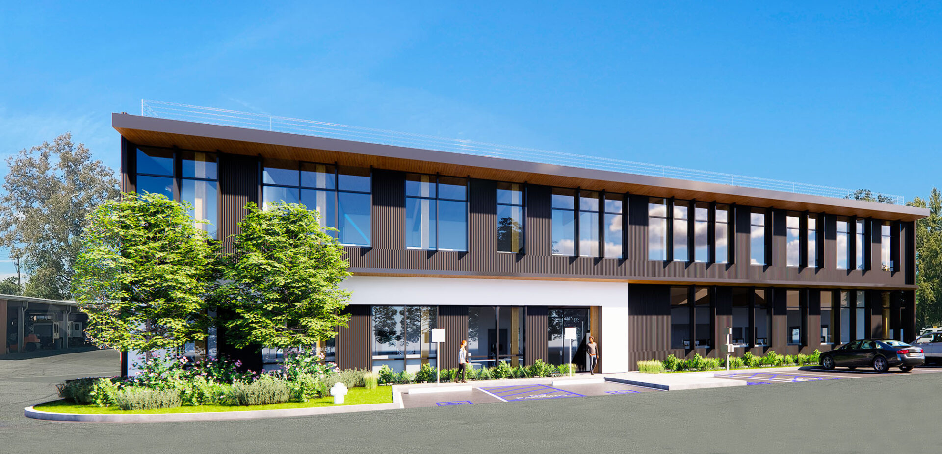 Chico State University Services Building Rendering Chico State University Services Building