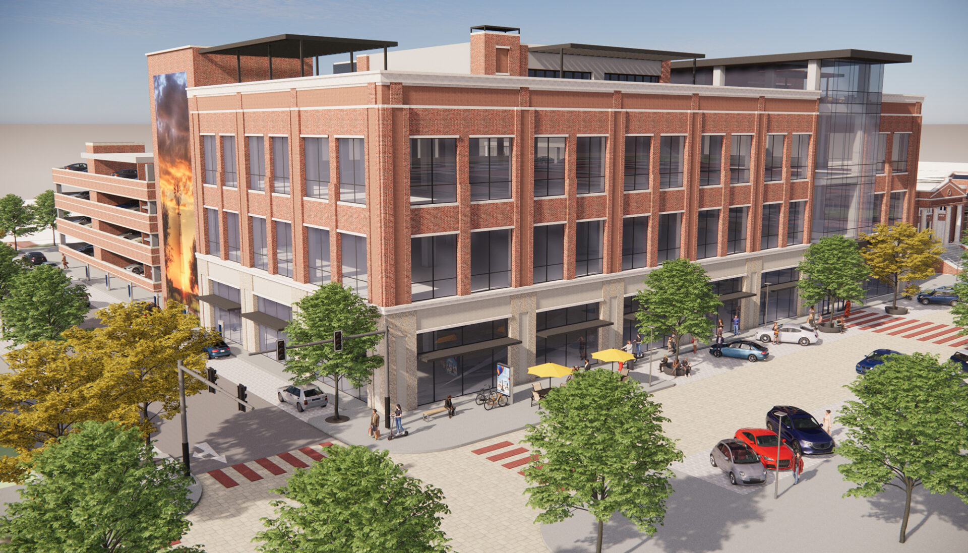 Celina Parking Garage Rendering