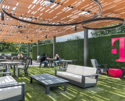 T-Mobile Corporate_Chattanooga_Exterior_Courtyard 1_by 161 Photography
