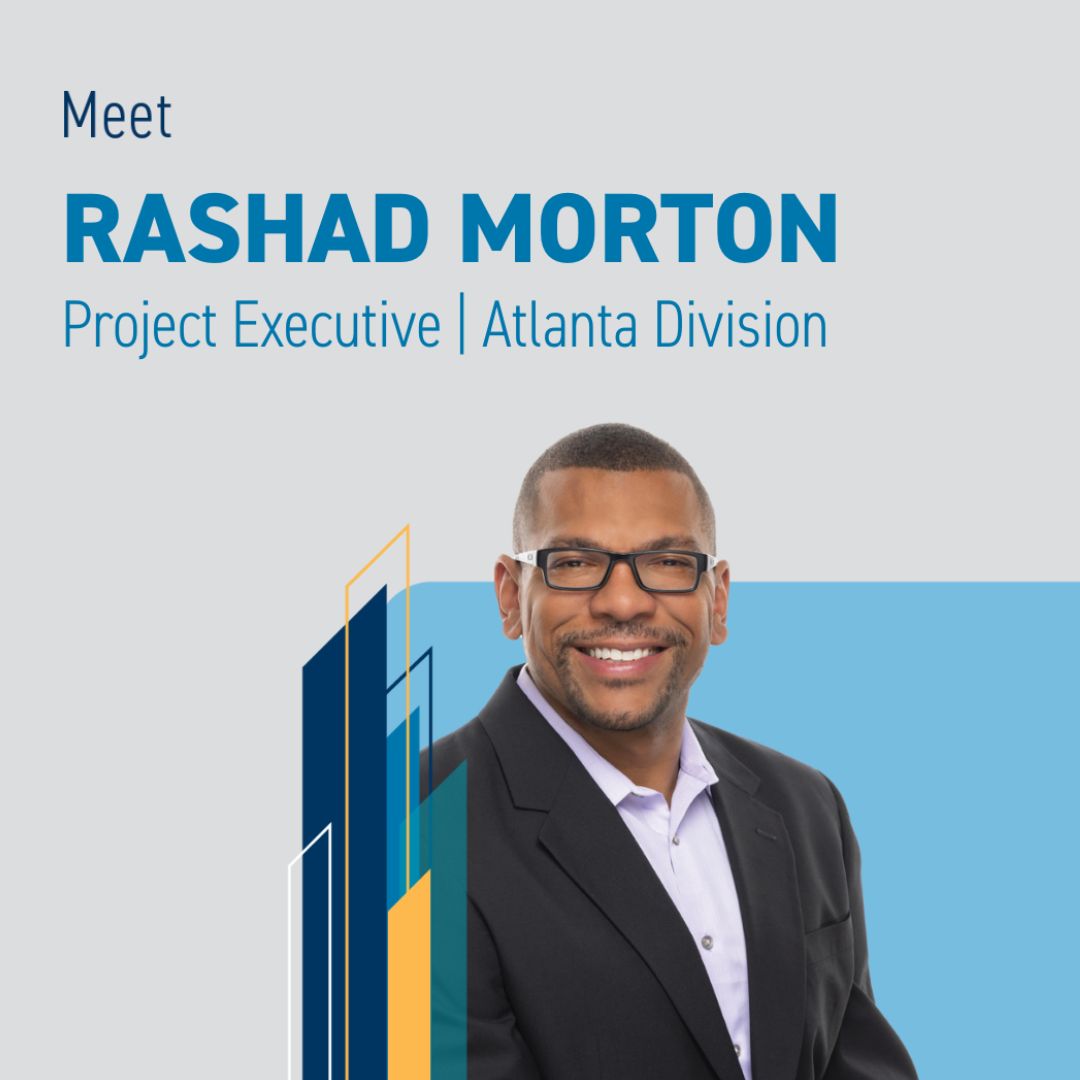 Meet Rashard square Healthcare Construction Leader Rashad Morton | Swinerton